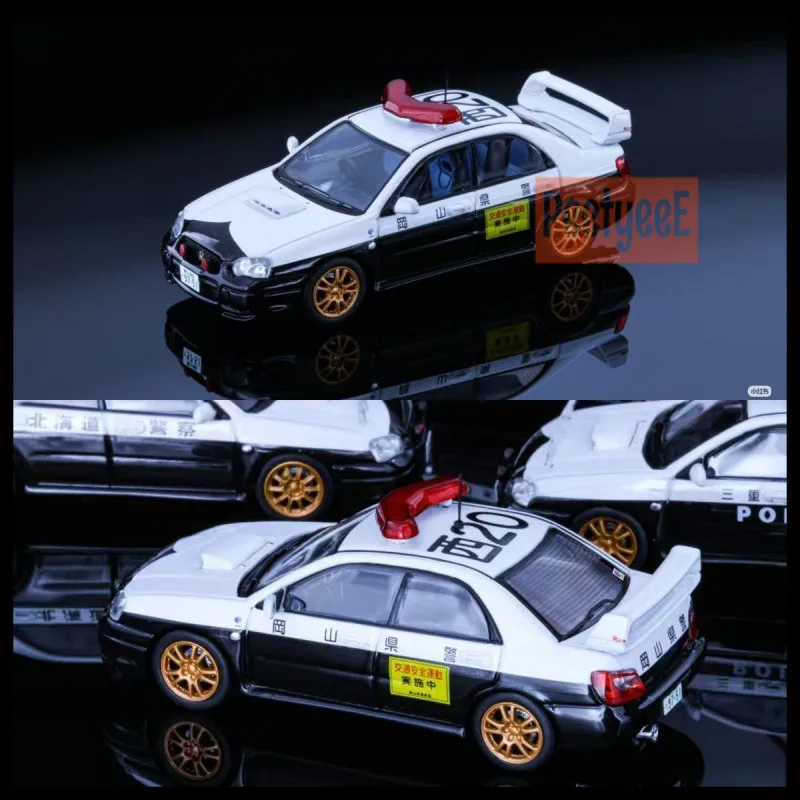 Rollin 1/64 Subaru Impreza Japanese Police Car Diecast Car Model Alloy Simulation Collection Toy Gift For Boys view 4
