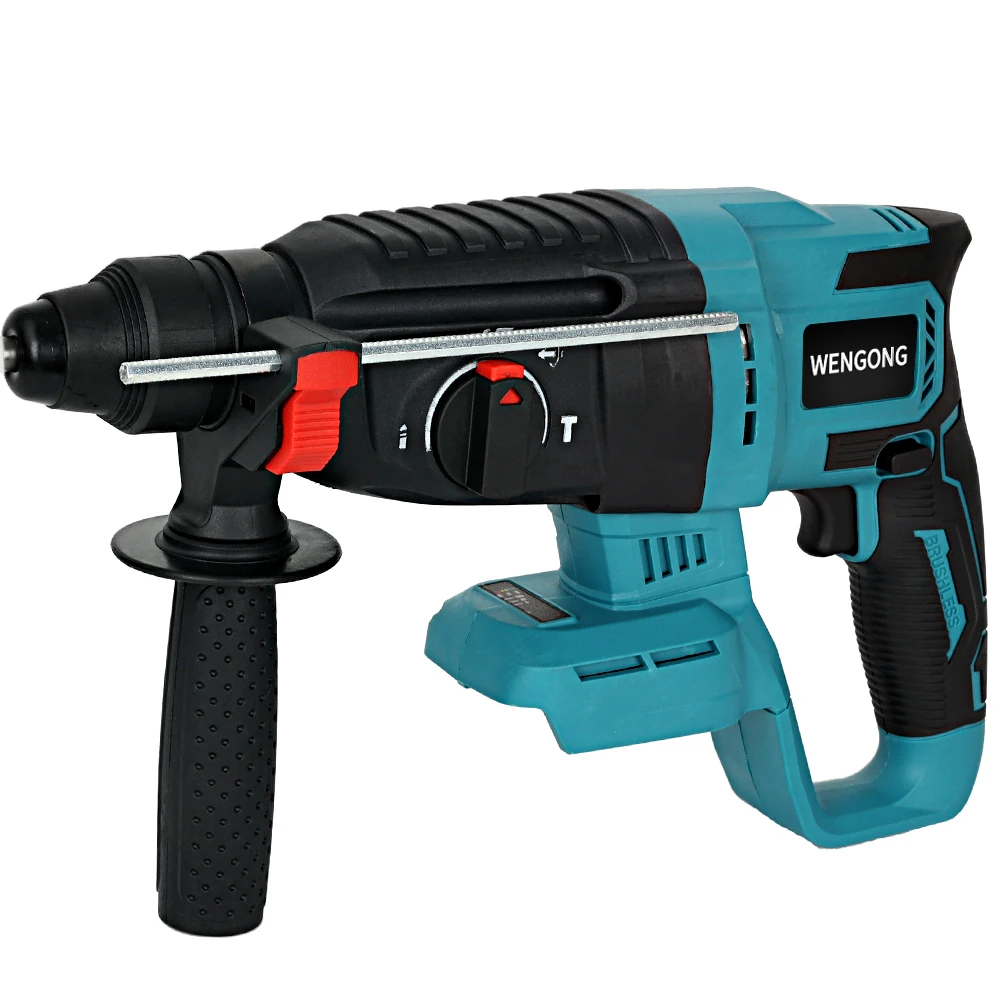 sem Escova sem Fio Martelo Elétrico Broca 3500rpm Broca de Impacto Multifuncional Rotativo Picareta Elétrica Ferramentas Elétricas 18v 26 mm