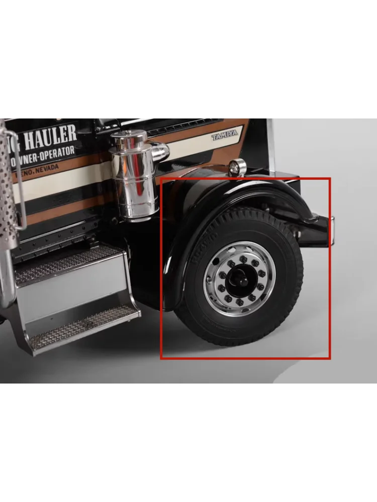 タミヤRCトラックティッパー、スカニア770S 56368アクトロス車用、1:14スケールアルミ合金ホイール20mmベアリングハブリム2個