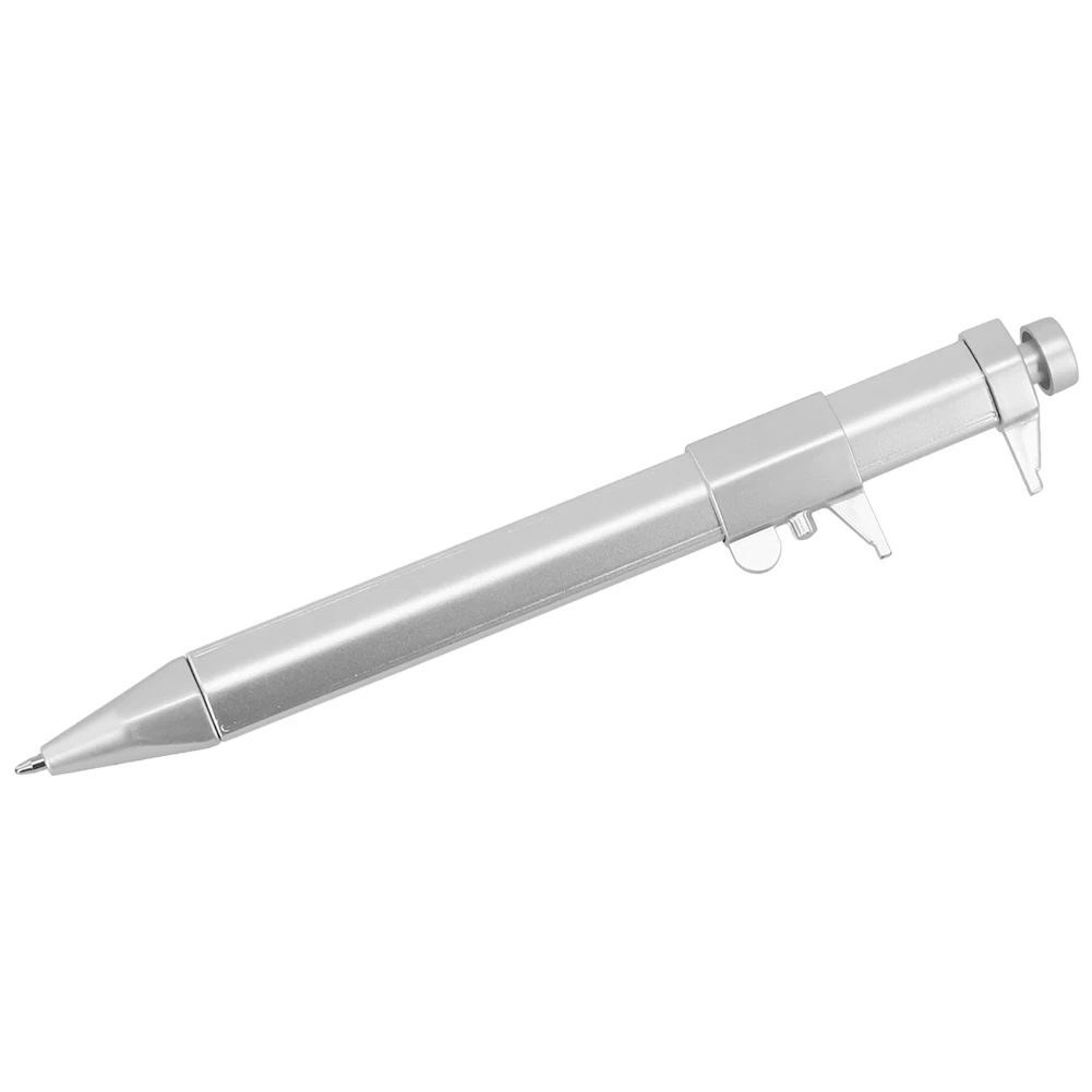Calipers Vernier Caliper Tool Ballpoint Pen Silver Vernier Caliper Multifunction Pen Creative School Gifts Marker Pen 0-100MM