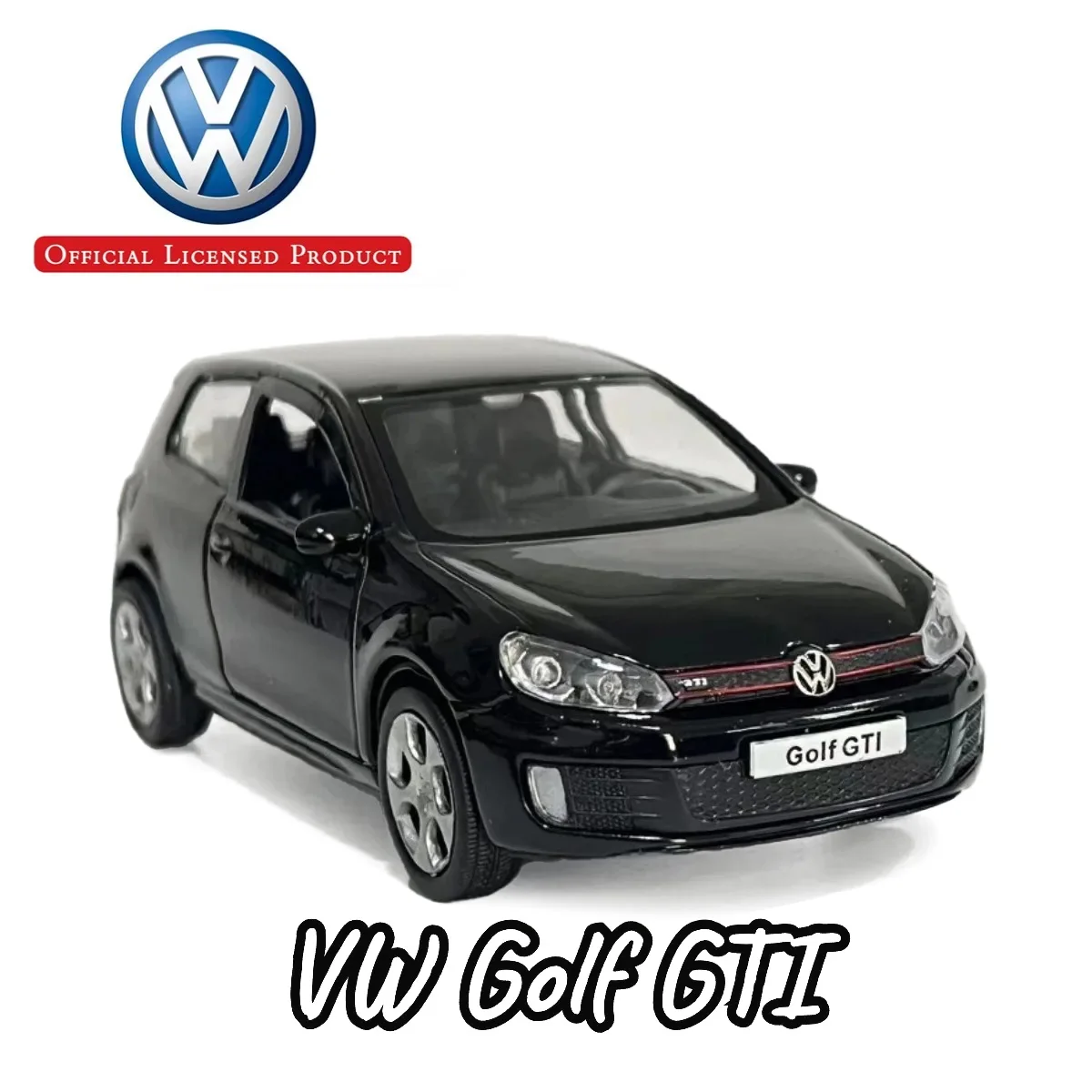 1:36 Car Model VW Golf GTI Scale Metal Diecast Replica Home Office Miniature Art Vehicle Interior Decoration Kid Boy Toy