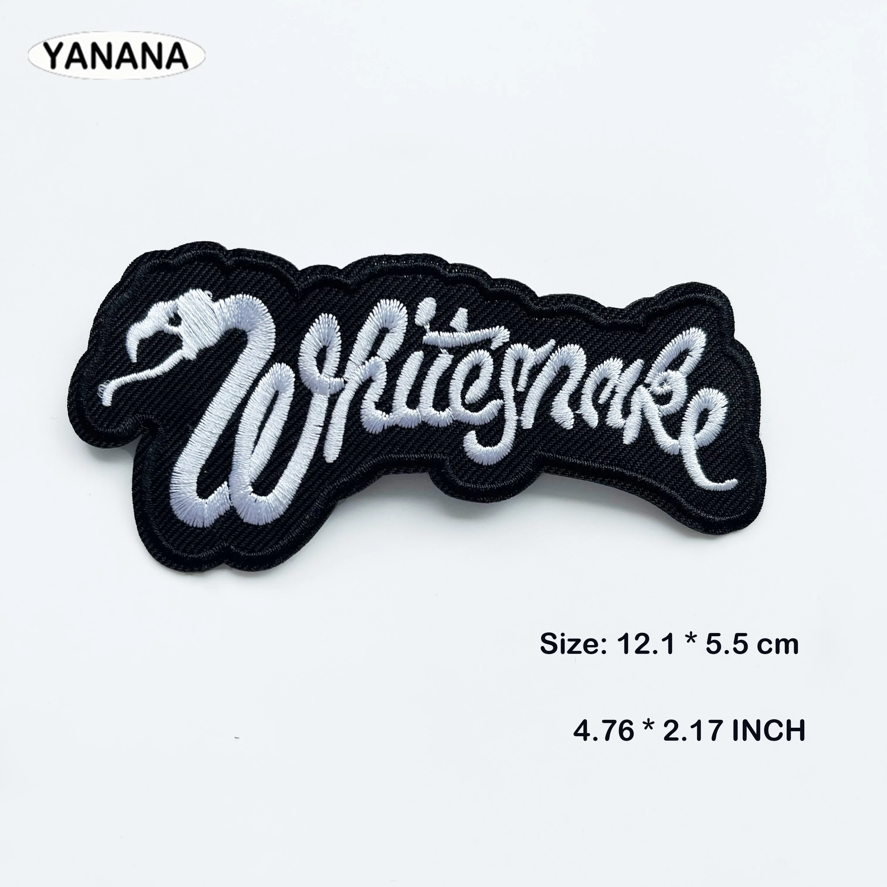 Rock Letter/Music Patches for Clothing DIY Iron on Patches For Clothing Embroidered Stripes Written Words Sticker Clothes