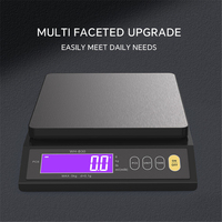 10KG/1g 5KG/0.1g Fully Waterproof Electronic Scale LCD Display Stainless Steel Kitchen Digital Scale Measuring Weighing Tools
