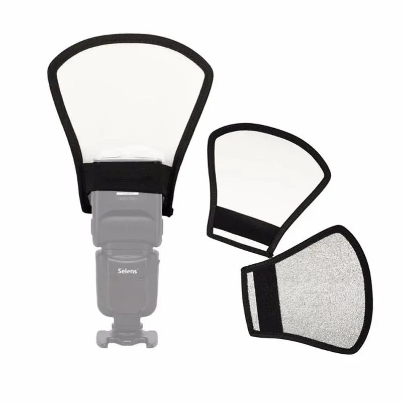 Universal Softbox Flash Bounce Reflector Diffuser Softbox Camera Accessories Silver White for Canon Nikon Camera Photo Studio