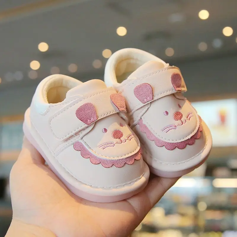 

Baby Flat Shoes Cute Lions Soft Sole Kids Casual Shoes Non-slip 2025 Brand New Toddler Walking Shoes Versatile Comfort Fashion