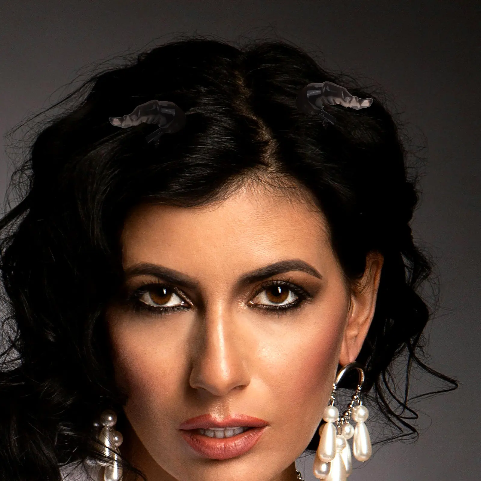 

2Pcs Halloween Evil Ears Cosplay Props Pointed Horn Hairpin Party Costume Accessories Masquerade Holiday Hair Clip