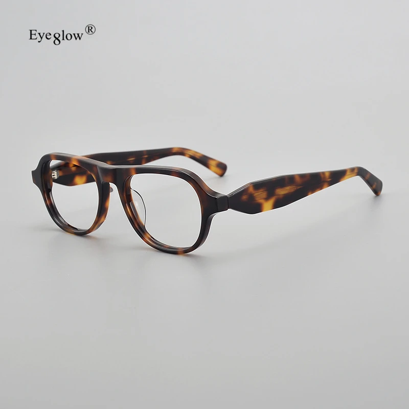 

M113 Vintage Acetate Square Eyeglass Frames for Men's Blue Light Reading Glasses 2024 Trend Black Neutral Optical Eyewear Frame