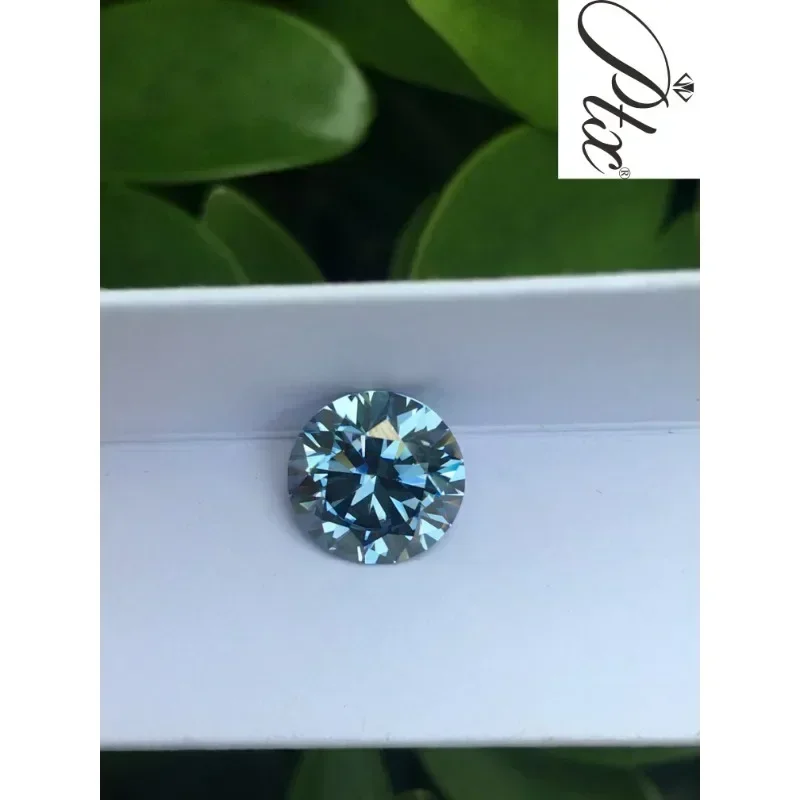 Moissanite Stones Hot Sale Round Cut Moissanite Vivid Blue VVS Best Quality Jewelry Loose Gemstone Supplier Factory Wholesale