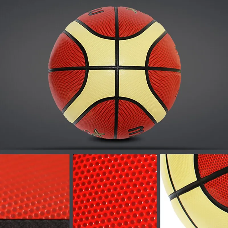 Molten-pelotas de Baloncesto para hombre y mujer, Material de PU, tamaño oficial 7/6/5, de alta calidad, para entrenamiento de partido en interiores y exteriores