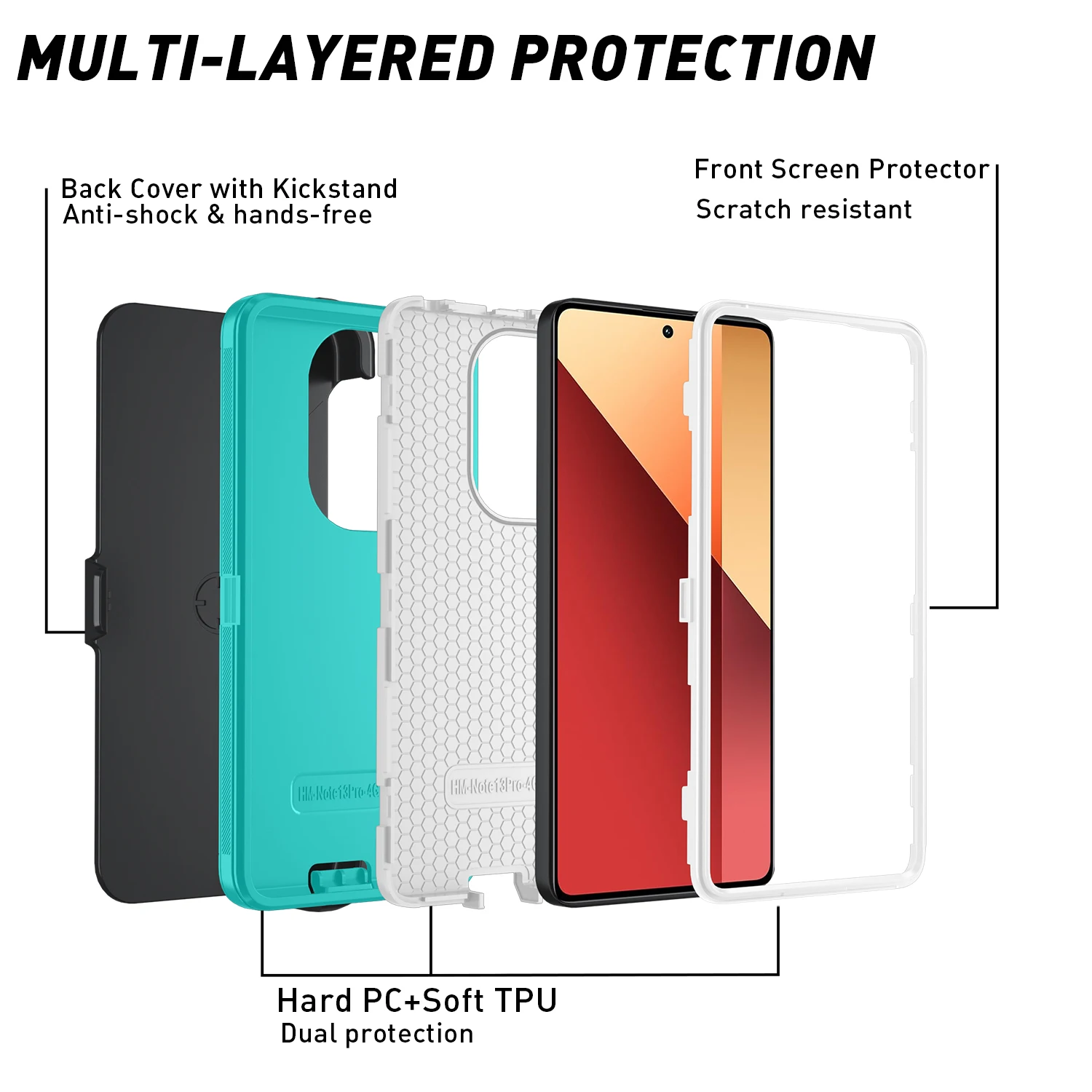 Armor Dustproof Shockproof Case dla Samsung A12 A51 A71 A50 A70 A52 A54 A53 A73 A33 A32 A31 A34 A15 A55 A23 A22 A25 A35 A13 A24