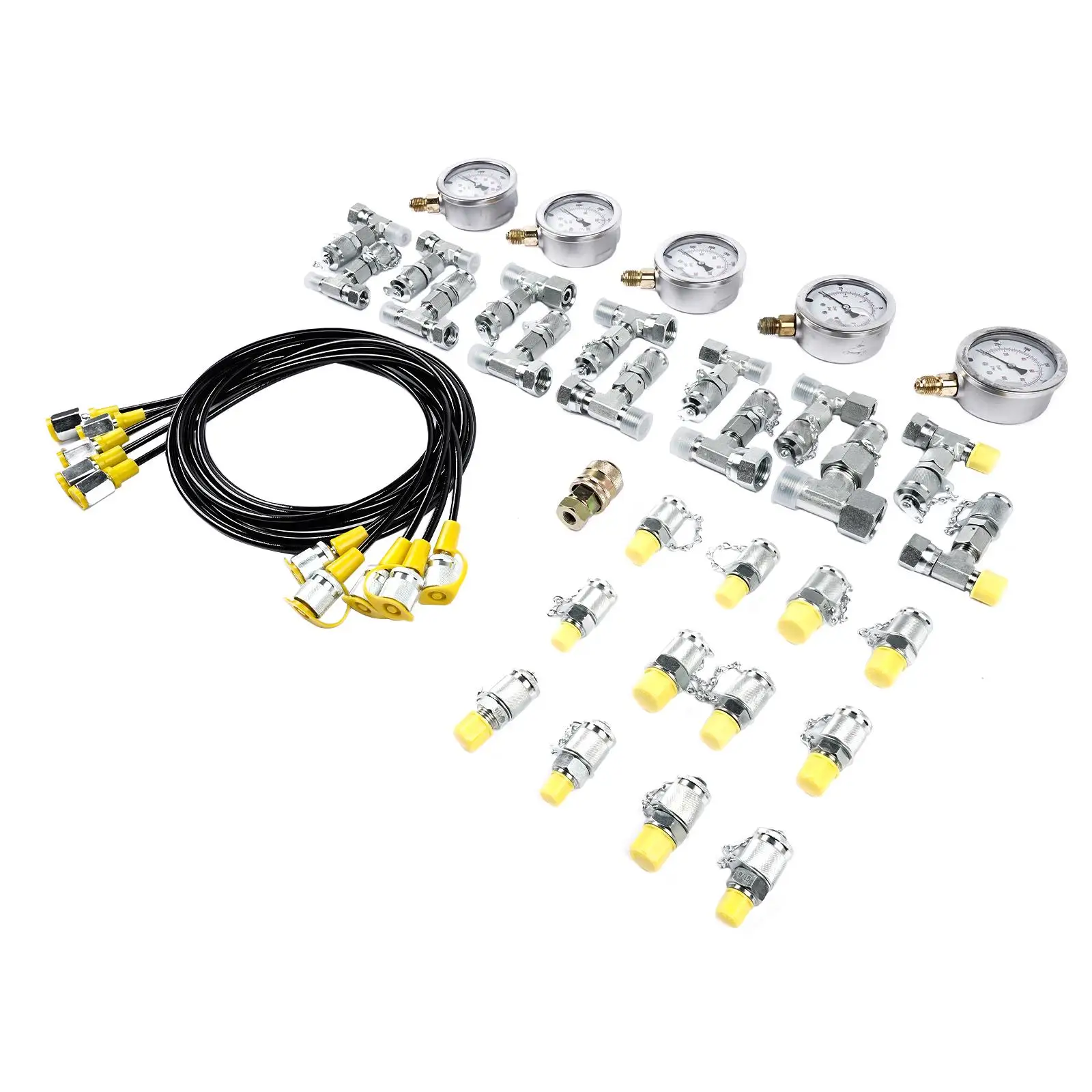 AP03 طقم اختبار الضغط الهيدروليكي، طقم اختبار الضغط الهيدروليكي للحفارة 10/100/250/400/600bar 150/1500/4000/6000/9000PSI