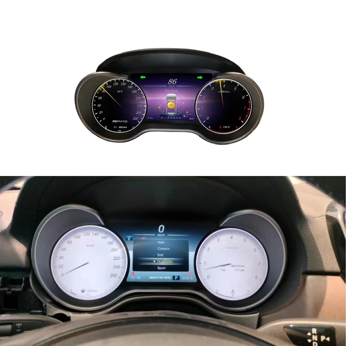 

Автомобильный цифровой кластер для ML GL GLE GLS G350 G550 G63 2012-2019, измеритель скорости, экран, мультимедийный плеер