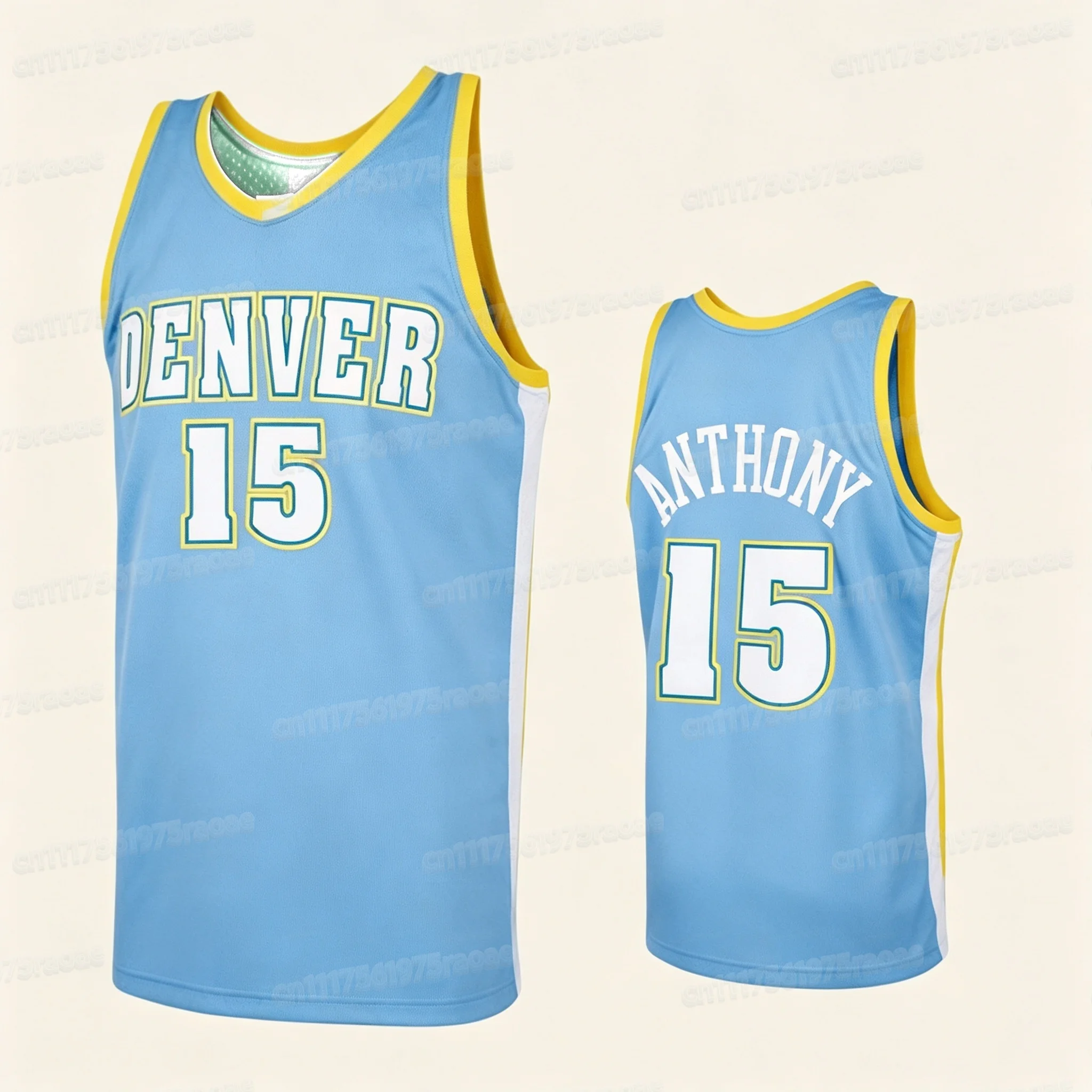 Vintage Orlando 1 Penny Hardaway Basketballanzug mit blauen und weißen Streifen, Retro-Sportbekleidung, lässige 3D-Weste, Familienstil – Detail 8
