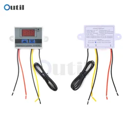 12V 24V 110V 220V W3001 Digital LED Temperature Controller Thermostat Control Switch Thermoregulator Sensor Meter Heating Coolin