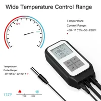 WIFI Digital Temperature Controller Socket Thermostat Regulator Heating Cooling Control Thermoregulator for Aquarium Greenhouse