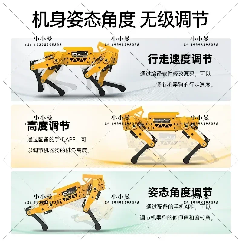 MechDog Bionic AI Vision Robot ESP32 Support Scratch Python Programming Educational STEM Toy for Kids Learning Coding