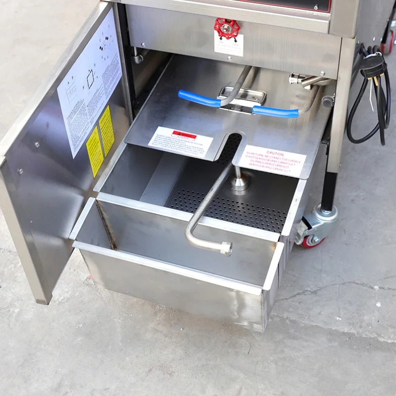 380v Vertical Pressure Fryer 24L High Voltage Gas Commercial Stainless Steel Electric Heating Fried Chicken Equipment