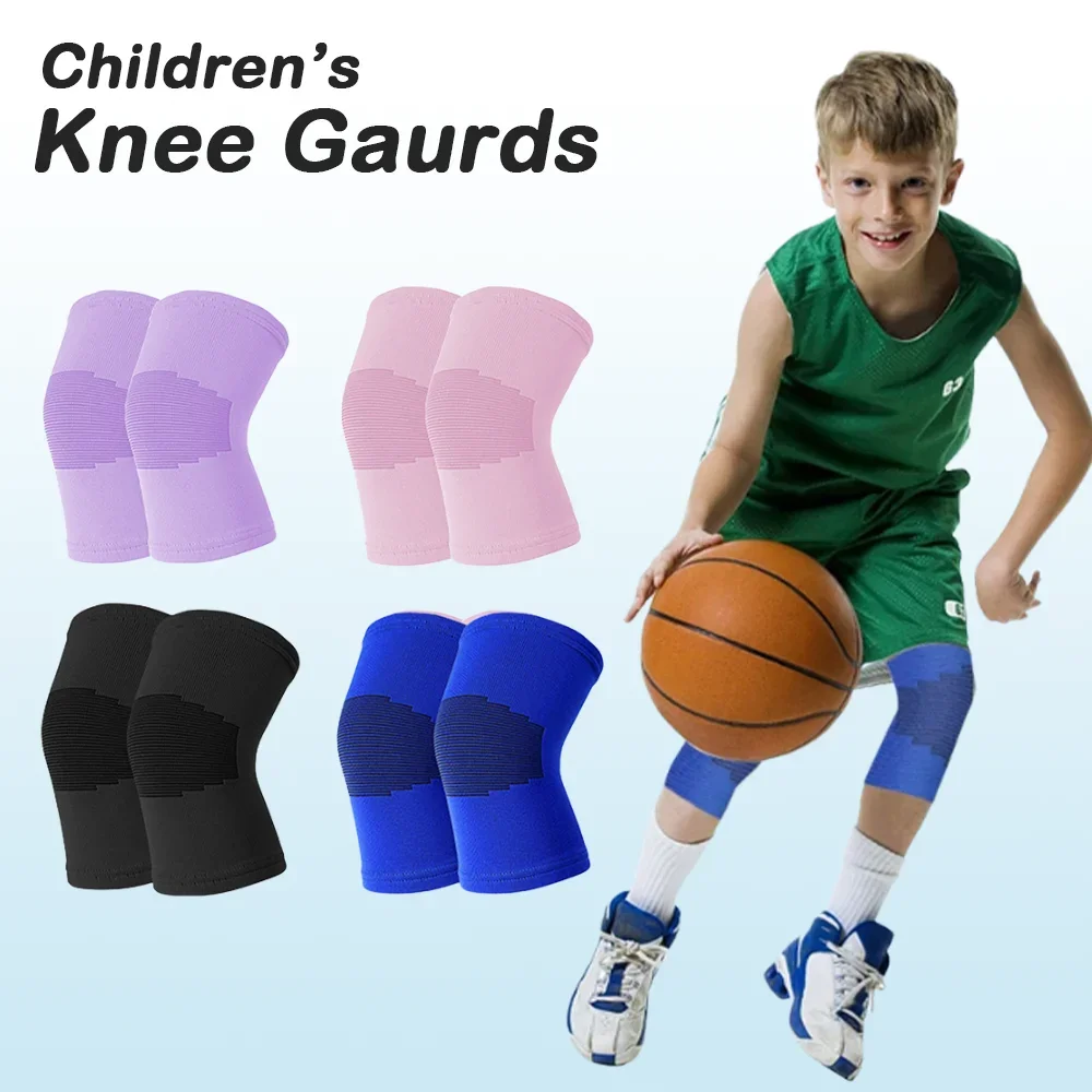 1Pair Boys Girls Breathable Knee Pads Thin Knee Protector Summer Sports Basketball Knee Protection Rope Skipping Kids Cycling