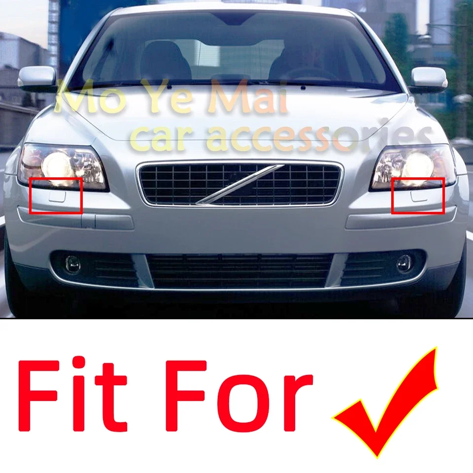 Front Bumper Headlamp Washer Jet Spray Nozzle Cap For VOLVO S40 V50 2005 2006 2007 39991798 39991799 Headlight Cleaner Cover - view 2
