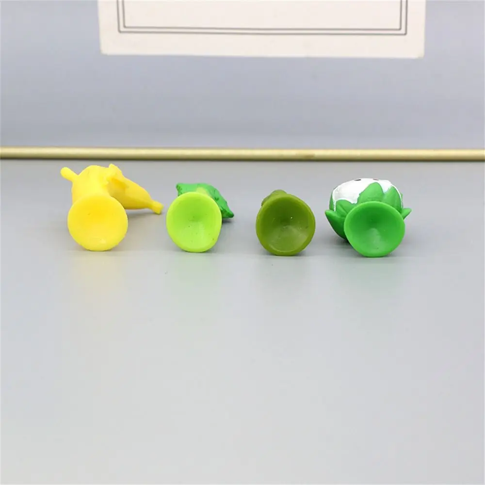 Fruit Minifigure Mini Sucker Dolls Action Figure Capsule Toys Vegetable Sucker Toys Soft Cartoon Suction Cup Puppets Child Gift