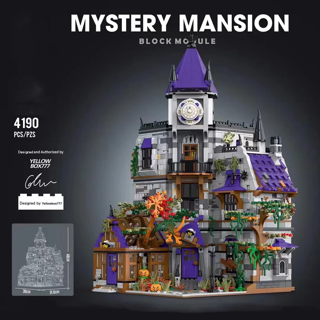 Creative Expert Medieval Mystery Mansion Castle Courtyard Building Blocks Bricks Educational DIY Toy For Children Gift Christmas