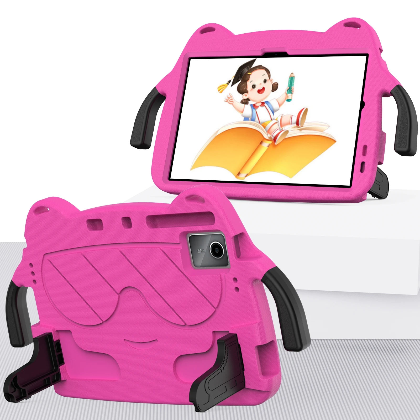 Kids EVA Stand Case for Doogee T30S 2024 T30 Pro 2023 11 Inch Bracket Cartoon Tablet Cover with Hand Holder Shockproof Funda
