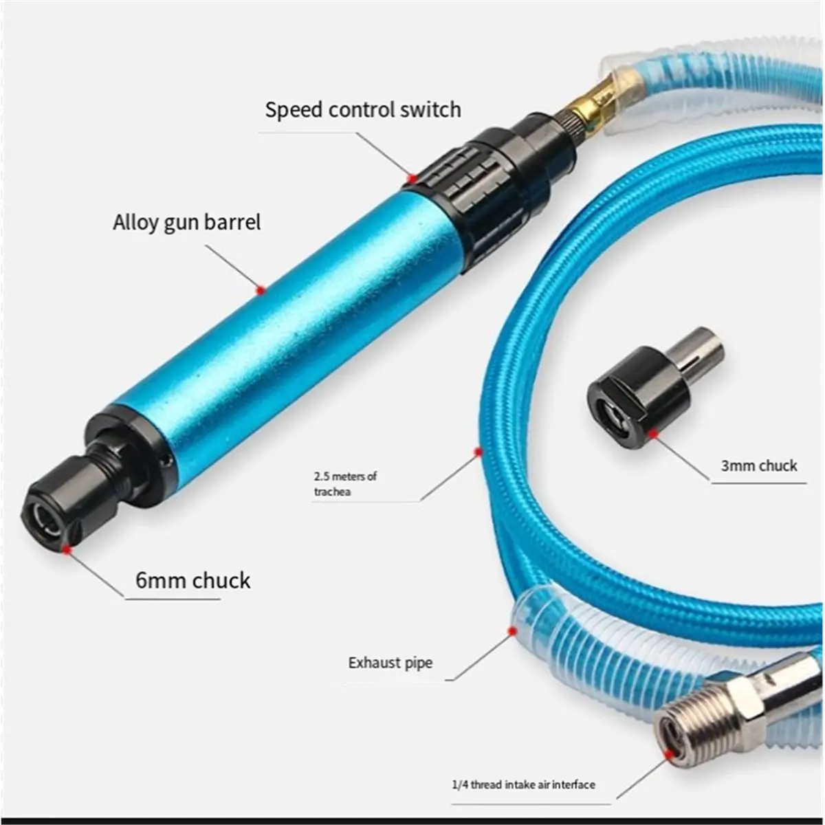 New Arrival@@ Fashion  Air Micro Die Grinder Mini Pencil Polishing Engraving Tool Grinding Cutting Pneumatic Tools with Two Chu