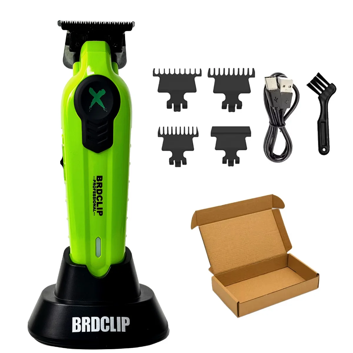 BRDCLIP X Series Weiß FA1T 7700RPM Professioneller Elektrischer Haarschneider für Männer mit DLC-Klinge für Friseursalons