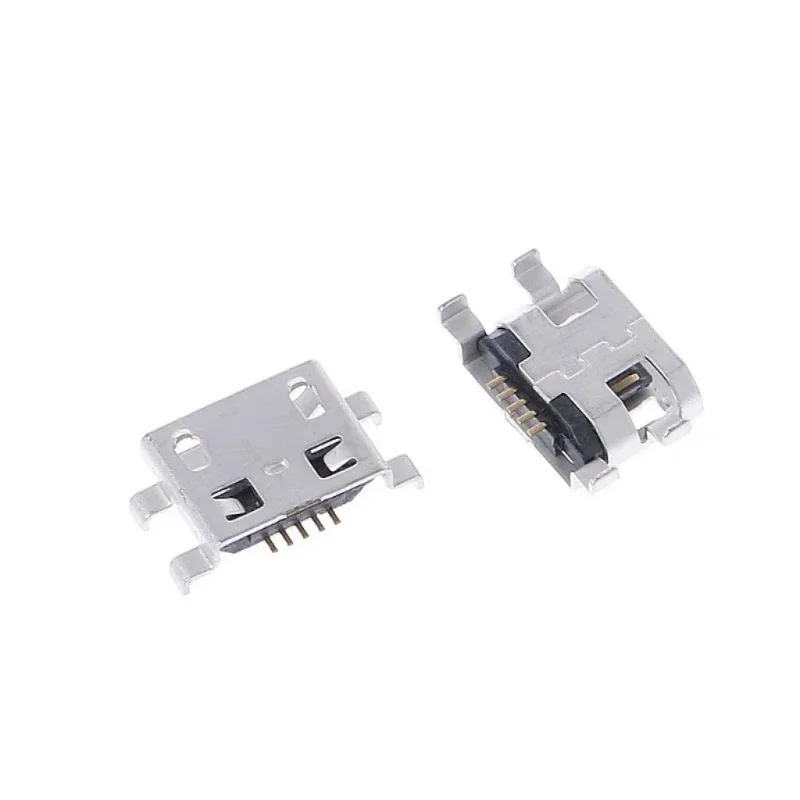 10pcs Micro USB 5pin B Type 0.8mm Female Connector For Mobile Phone Mini USB Jack Connector 5pin Charging Socket Four Feet Plug