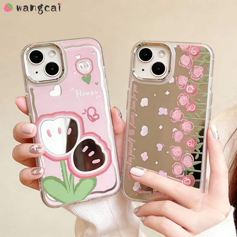 Luxury Pink Tulip Phone Case For Samsung Galaxy M56 F56 A22S A32 A30S M36 F36 M35 M32 M15 M13 M12 M11 M01S M02 F15 Flowers Cover