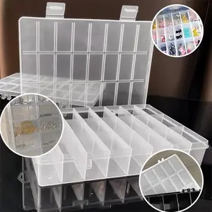 24 Grades Compartment Plastic Storage Box Jewelry Earring Granuulo Box Screwdriver Home Storage Reign 8 Main Sales Screws - №5