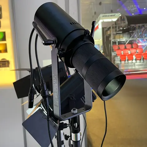 Black Aluminum Mini 50W Ellipsoidal Profile Stage Lighting WW CW 2in1 or RGBL 4in1 Option Museum Theater DMX Zoomable Projector