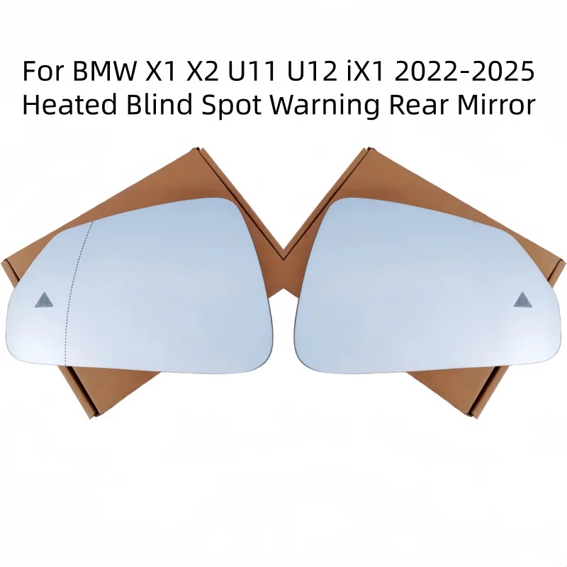 

For BMW iX1 X1 X2 U11 U12 2022 2023 2024 2025 Auto Heated Blind Spot Warning Rear Mirror Glass New