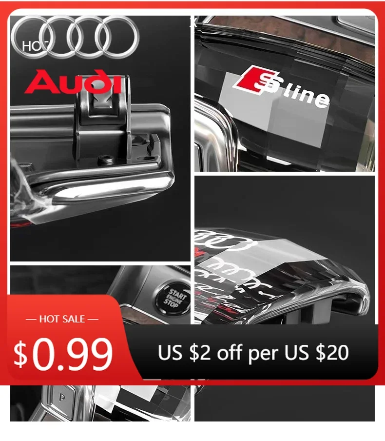 

Hub Caps Hot For Audi Audi Right Drive RHD Crystal Gear Shift Knob Cover for Audi Q7 A6 Q8 SQ5 A5 A4 S4 RS5 RS6 A7 SQ8 2016-2