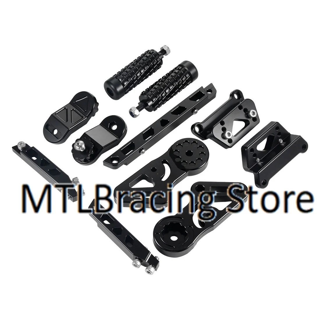 Rear Footrests Foot Peg Mount Bracket Set For Kawasaki Ninja ZX-6R ZX6R 2009-2025 2010 2011 2012 2015 2018 2019 2020 2023 2024