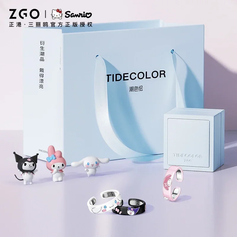 

ZGO Sanrio Kuromi Dopamine Open Ring for Girls Accessories Ornaments