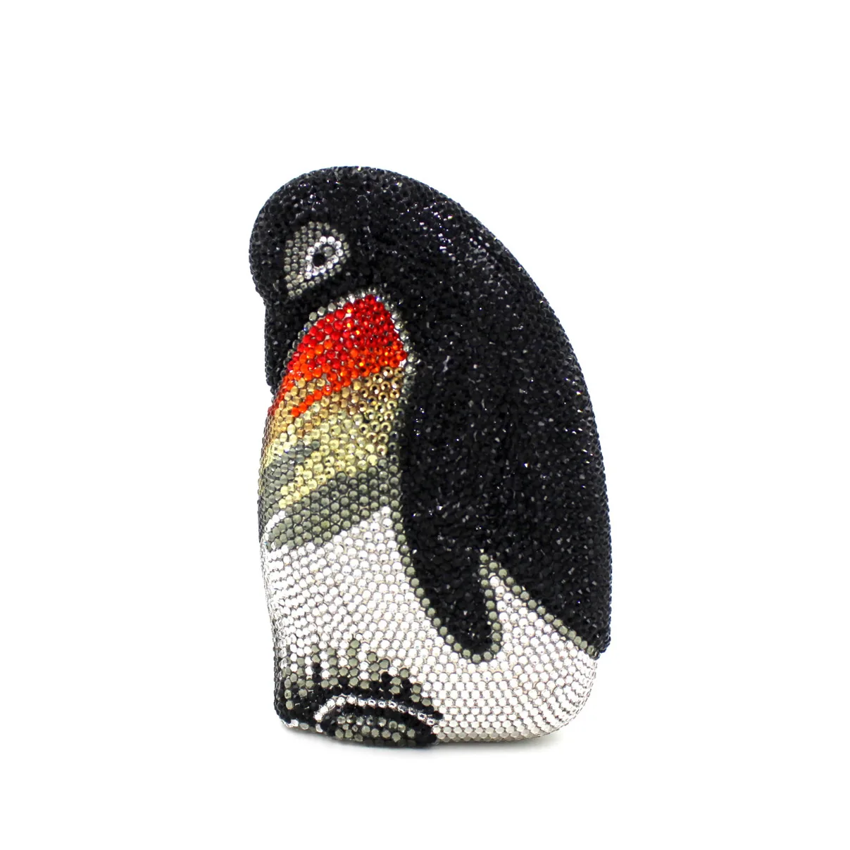 

China Factory Wholesales Crystal Rhinestone Clutch Evening Bag for Formal Party Jewellery Penguin Clutch Purse