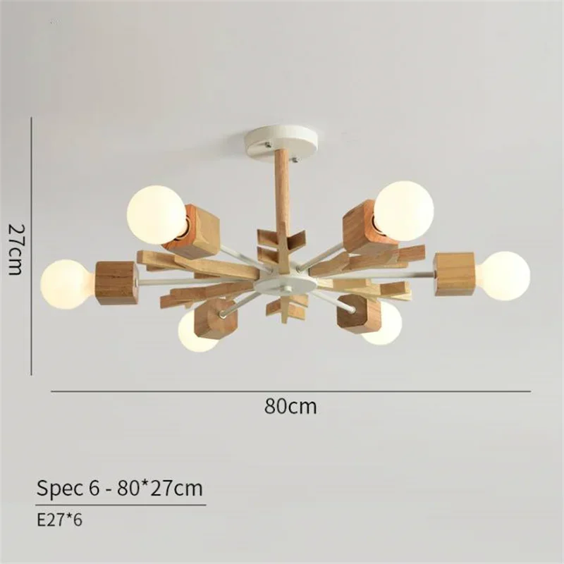 جديد وصول LED الثريا اللمعان الخشبية لغرفة المعيشة الخشب الطعام أضواء الحديثة السقف شنت الثريات الإضاءة