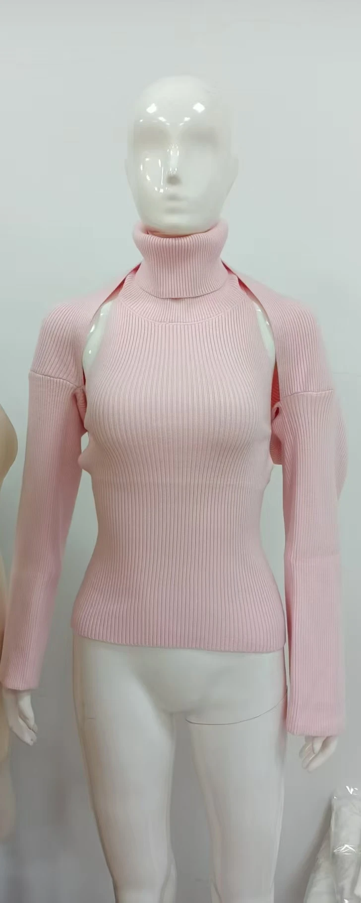 Pink Vest and Shawl