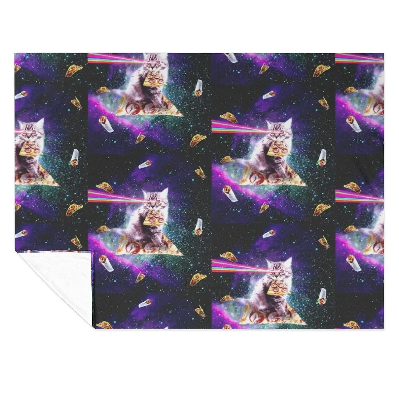 

space cat Throw Blanket Blankets Sofas Of Decoration christmas decoration Bed Fashionable Bed linens Blankets