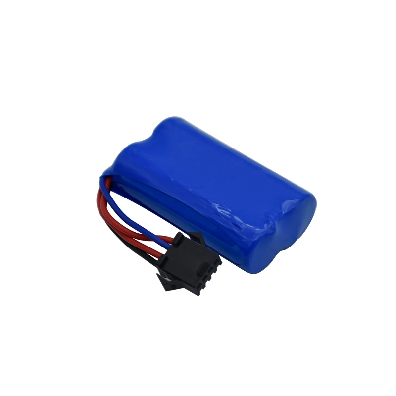 7.4V 1400mAh 14500 lithium-ion battery/with SM4P plug/USB charger for water gun RC truck ship helicopter toy battery accessories