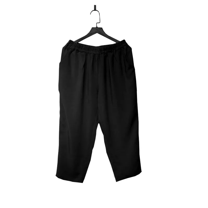 القطن الحرير الصيف المرأة اقتصاص السراويل المنزل عادية سليم قلم رصاص السراويل الصفراء تنفس امتصاص العرق ملابس نسائية باردة