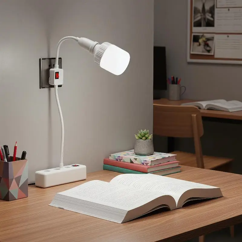 Lamp Holder E27 Socket Lamp Bulb Holder Light Socket With Switch Energy Saving LED Table Lamp Led Base Lamp Base