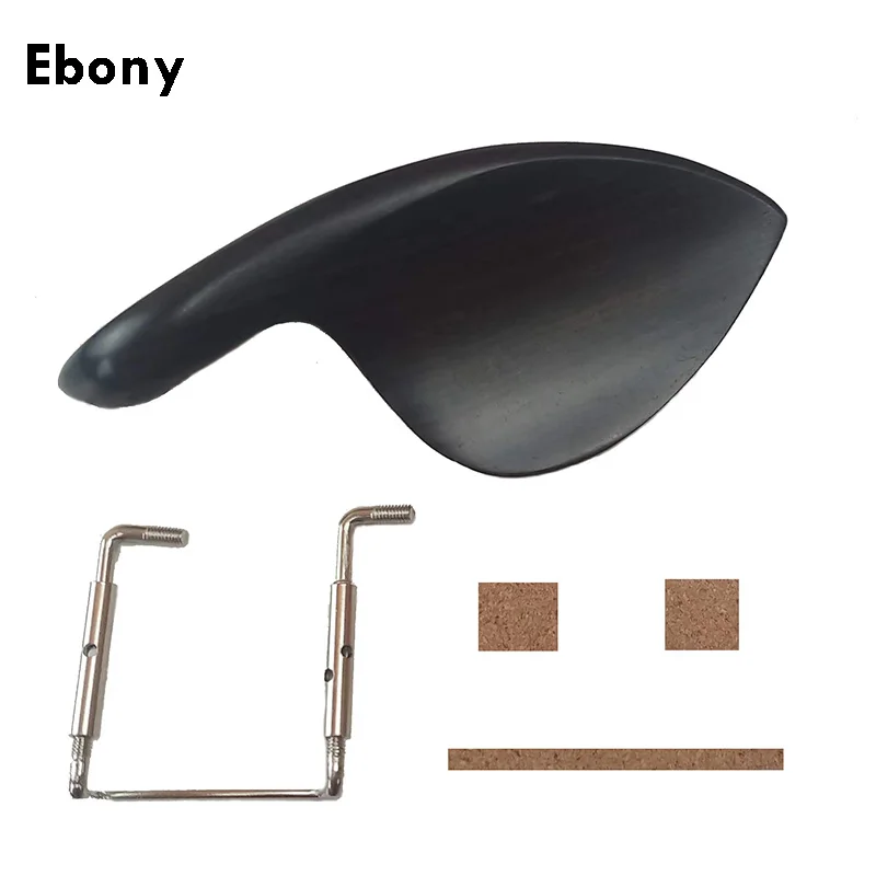 Violin chin rest accessories chin rest pads chin rest chin drag ebony chin drag screw Solid wood not stained, one-piece molding