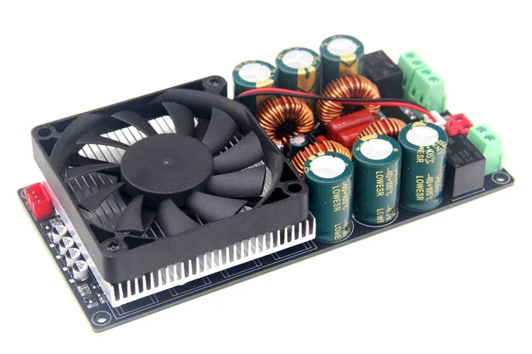 하이파이 단일 전압 스테레오 고전력 D 클래스 디지털 전력 증폭기 보드, 울트라 TPA3255 릴레이 보호, 2x600W