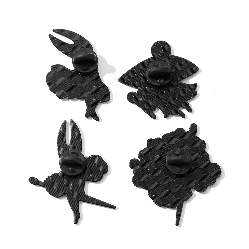 Hollow Knight Silksong Hornet Enamel Pins Cartoon Character Quirrel Lapel Brooches Badge Jackets Backpacks Decor for Fans Gift