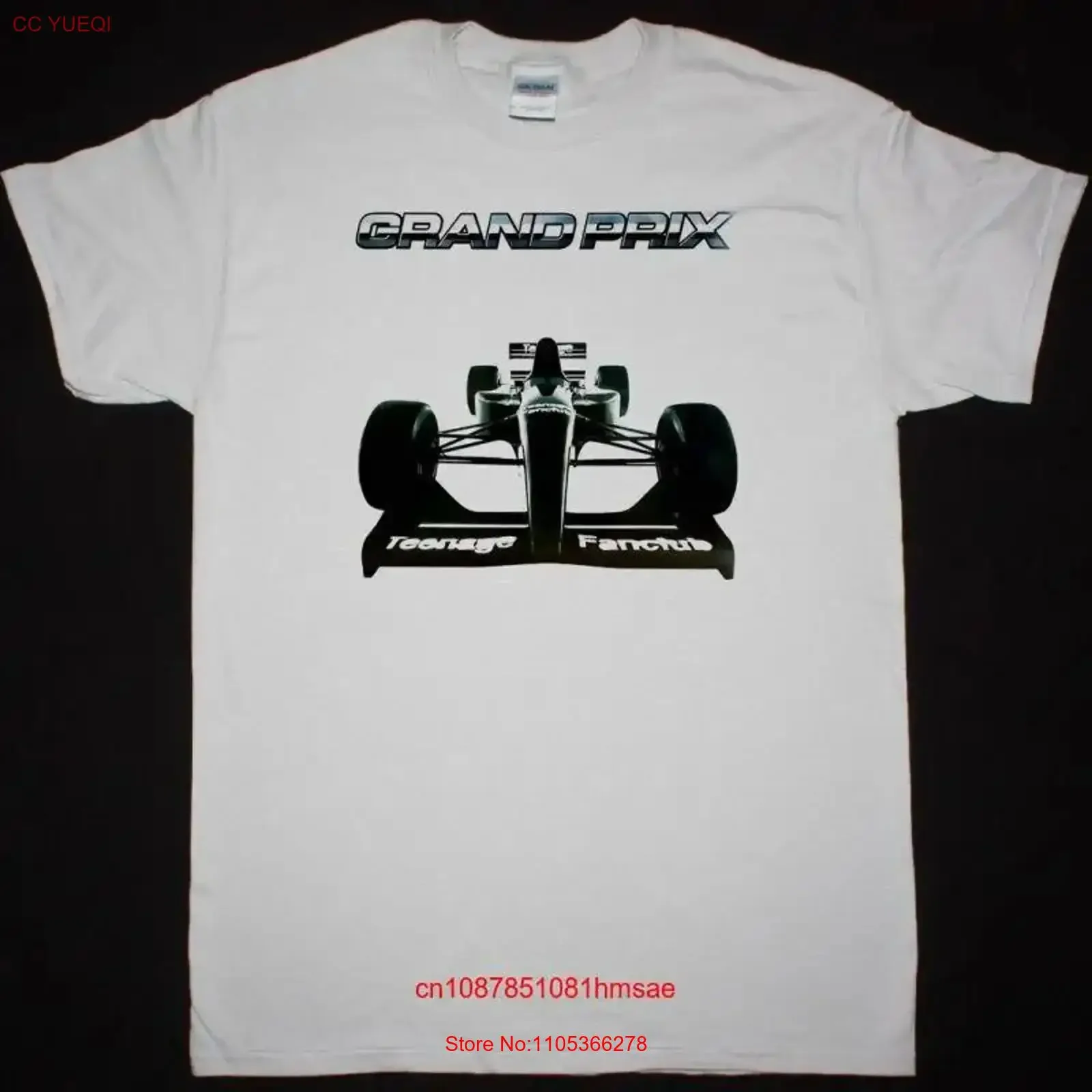 TEENAGE FANCLUB GRAND PRIX NOUVEAU T-SHIRT GRIS vintage délavé unisexe légèrement doux graphique mode décontracté vêtements de créateur homme