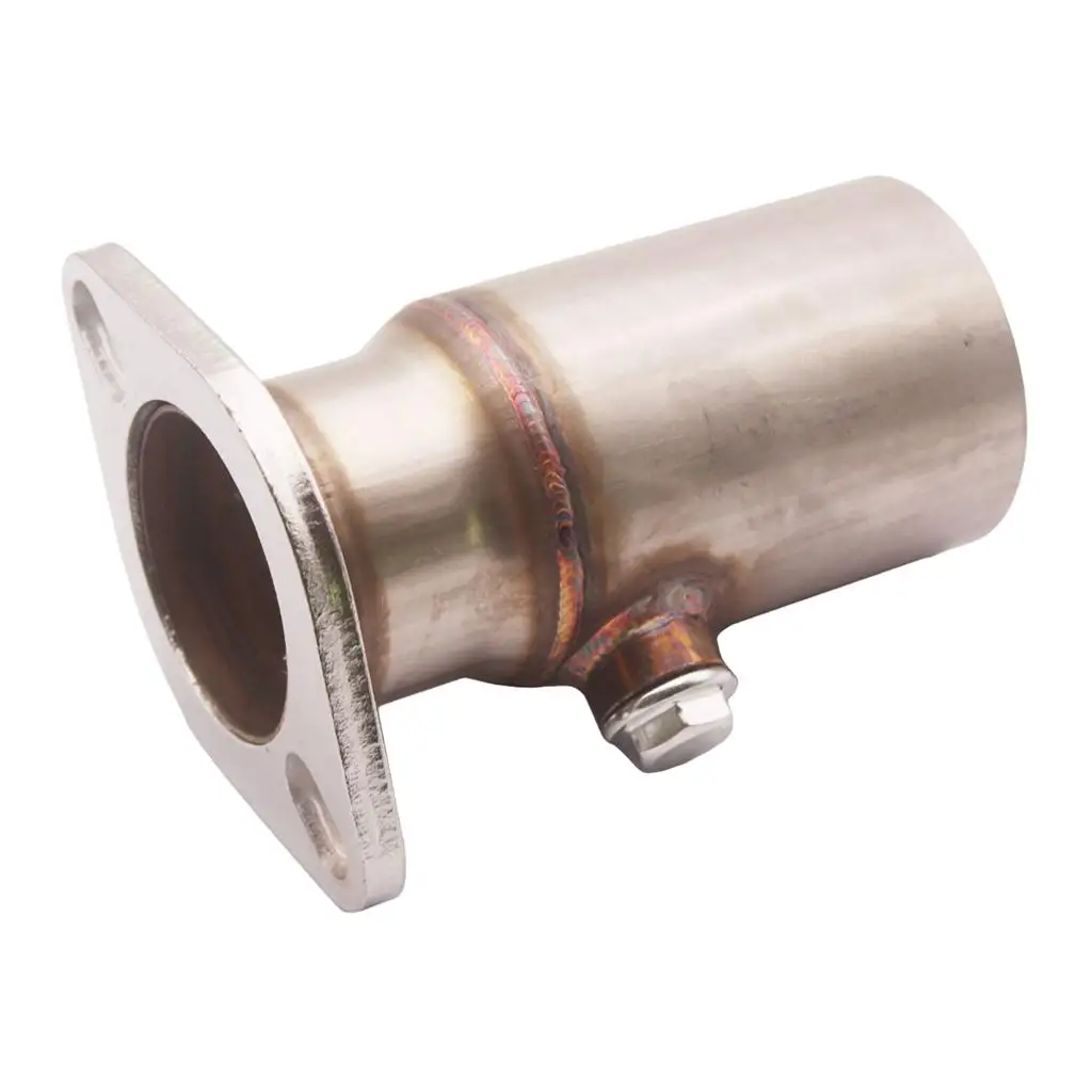 3" Stainless steel Pipe to 2.5" 2 bolt Flange Reducer w/ o2 bung Downpipe