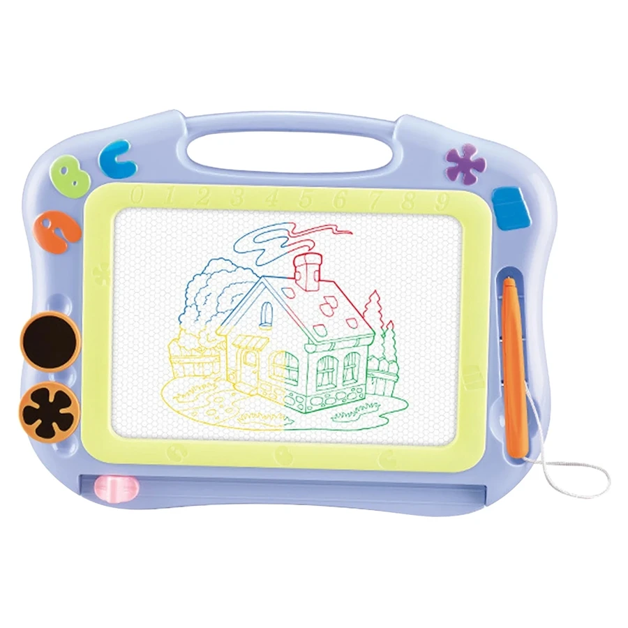 Magnetisches Zeichenbrett für Kleinkinder, großes Doodle-Brett mit Magnetperlen und Stift, Doodle-Brett, Lernspielzeug, Geburtstagsgeschenke
