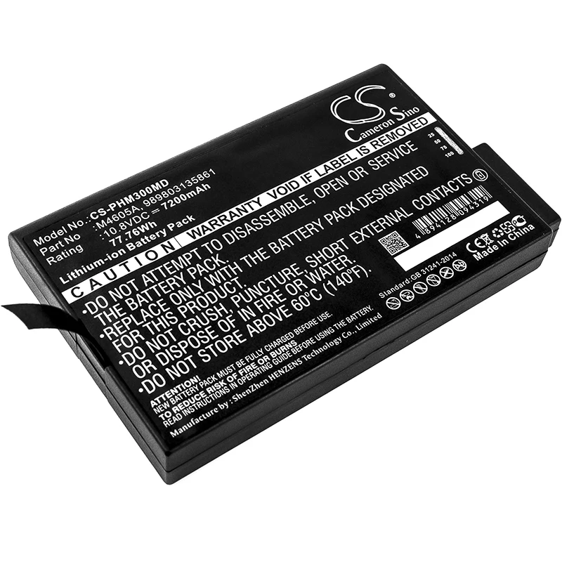 Li-Ion Medische Batterij Voor Philips, Intellivue Mp20 Systeem Mp30 Mp50 Mp60 Mp70 Mp80 Mp80 M8100, M4605a, 989803135861 865297 866060